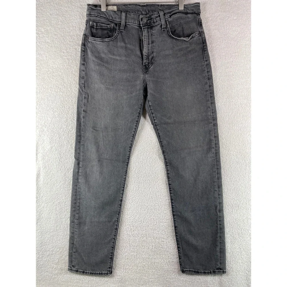 levi's 502 premium illusion gray stretch taper jeans 33/32 grunge indie sleaze
